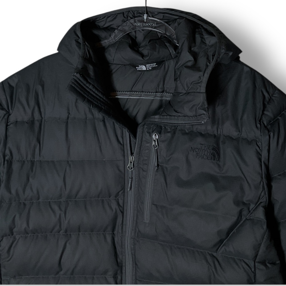 The North Face Mens Aconcagua Jacket Sz XL Hooded Down Puffer Black - Picture 3 of 13